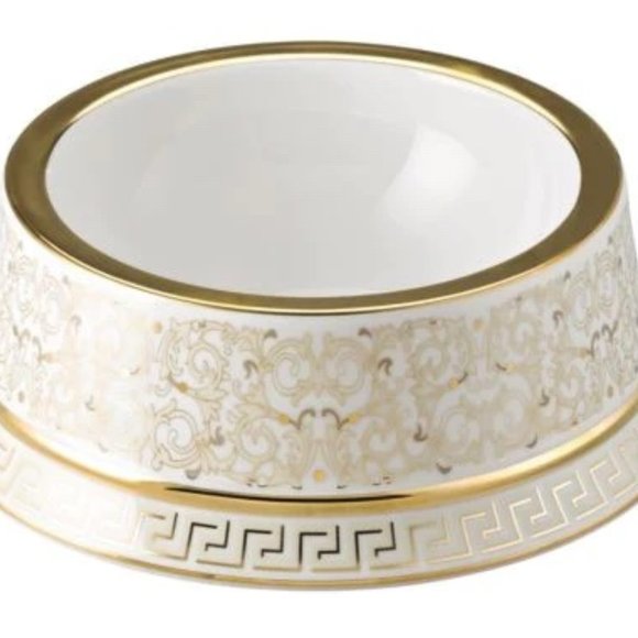 ⭐️ Rare⭐️ Two Authentic Versace Rosenthal Medusa Gala Dog Feeding Bowls. - Picture 2 of 4